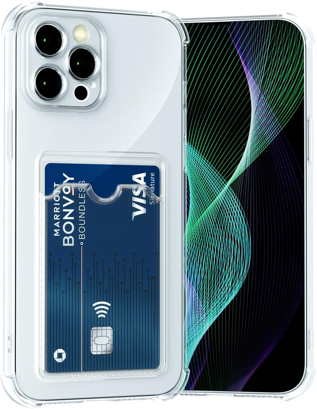 Compatible with Iphone 13 Pro Max Case Cover Premium Slim Soft Shockproof Wallet Case with Card Holder and Camera Protection for Iphone 13 Pro Max by Grabist