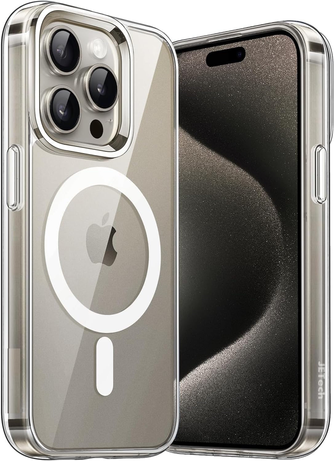 Magnetic Phone Case Compatible with iPhone 15 Pro Case Clear Slim Thin Extreme Shockproof Anti-Yellowing Compatible with Magsafe Charger for iPhone Series (iPhone 15 Pro)