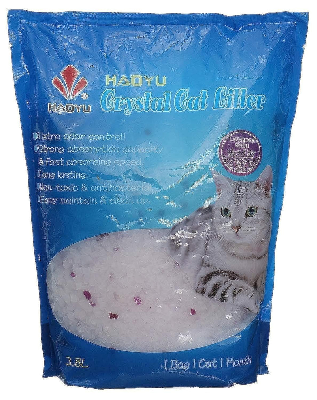 Haoyu Crystal Cat Litter - 3.8 Liter