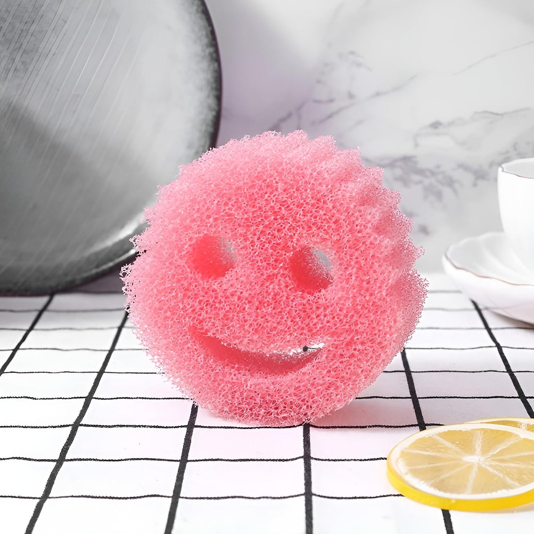 Plan A Multifunctional Cleaning Sponge, Soft in Warm Water and Strong in Cold Water, Deep Cleaning Sponge, Dishwasher Safe, Stain and Odor Resistant Kitchen Sponge (1, Pink)