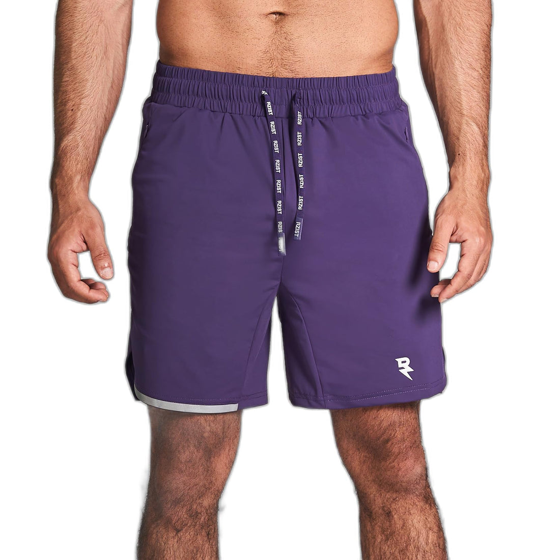 mens RZIST PERFORMANCE SHORTS - PURPLE Shorts (pack of 1)