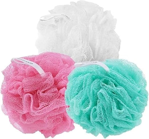 Generic 3 Piece Bath Loofah Set (Multicolored)