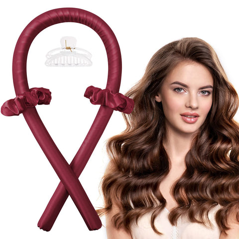 Heatless Curls, No Heat Curling Headband, Heatless Hair Curler, Satin Heatless Curling Set Long Hair, Heatless Hair Curler Rod Headband, Overnight Hair Curler Headband, Hair Curling Wrap Black Leopard