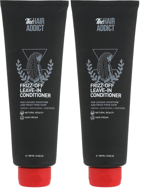 The Hair Addict Frizz Off Leave In Conditioner 250Ml (Pack of 2)
