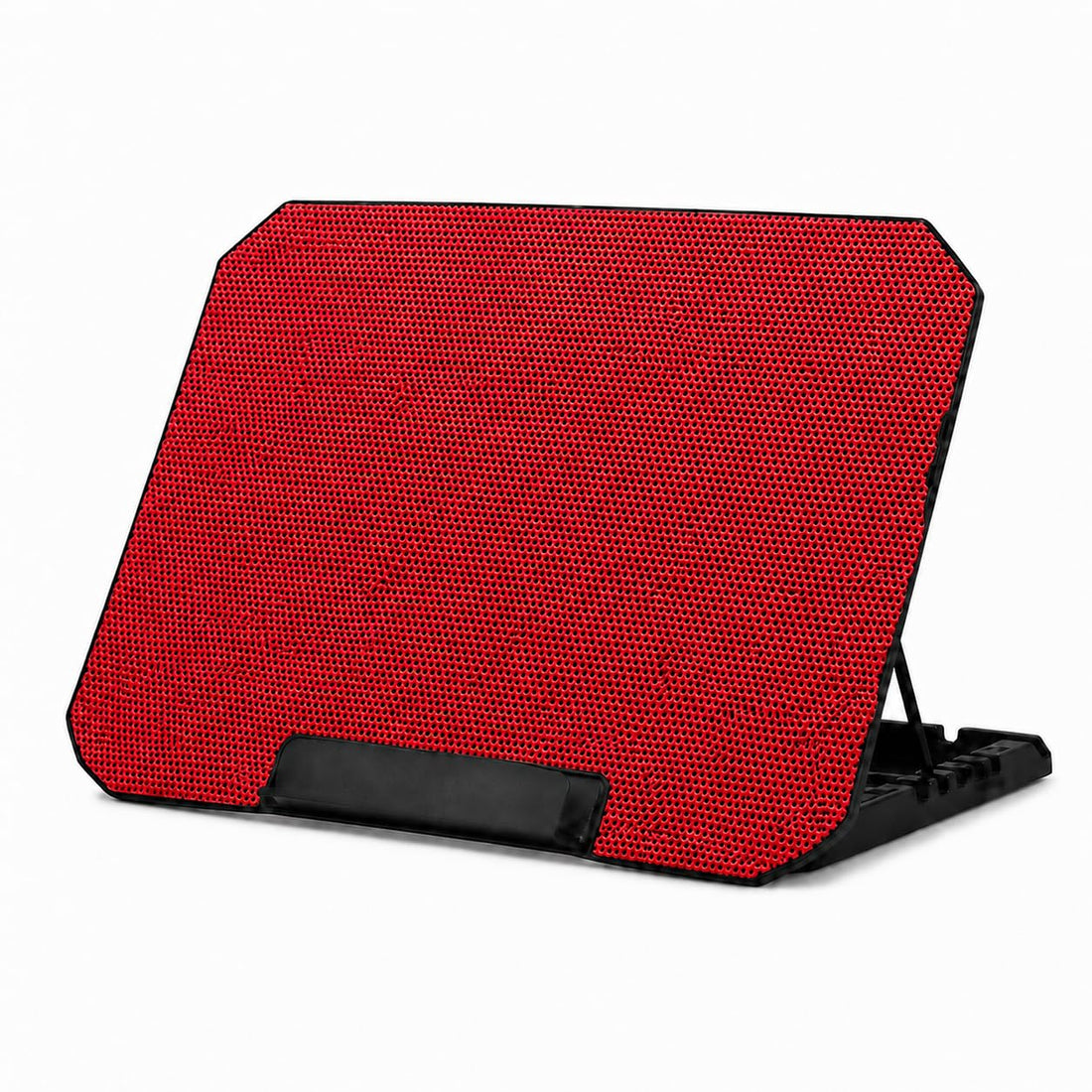 Laptop Stand with Cooling Fan, USB Laptop Cooling Pad with Quiet Fan, LED Light, Super Air Flow, Adjustable Notebook Cooler for Desk Study Office Gaming, ZR650 (Red)