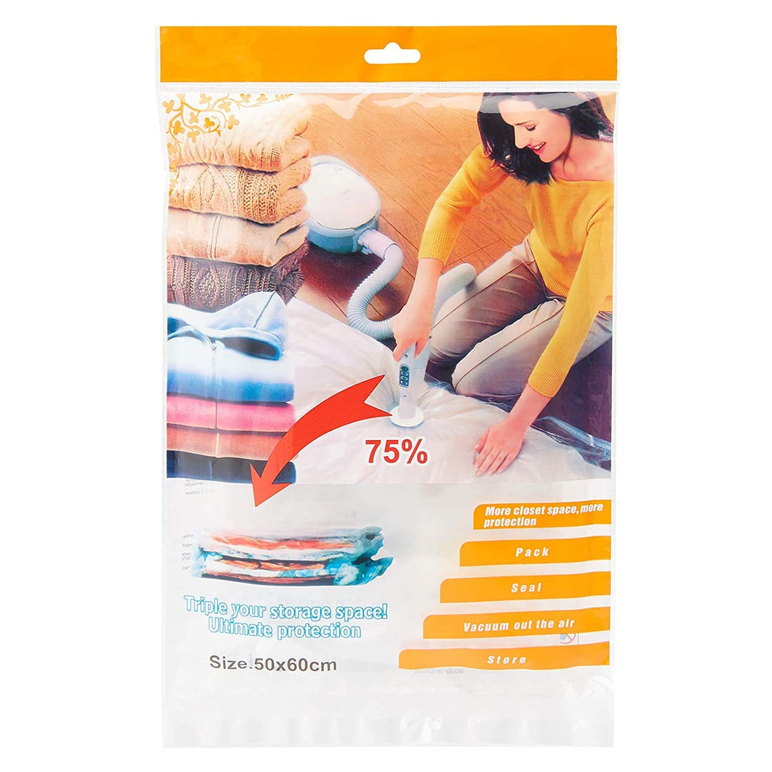 Space Saver Bags with Seal bag - Clear