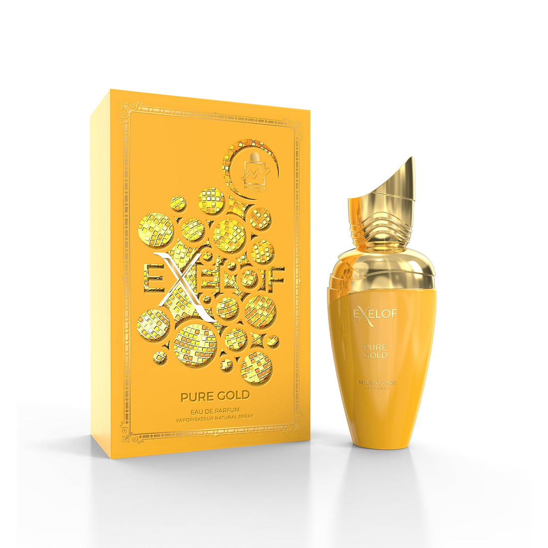 Milestone Exelof Pure Gold Eau De Parfum For Unisex 85ml