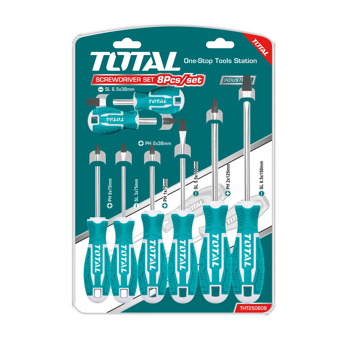 Total tools 8 pieces screwdriver set tht250608