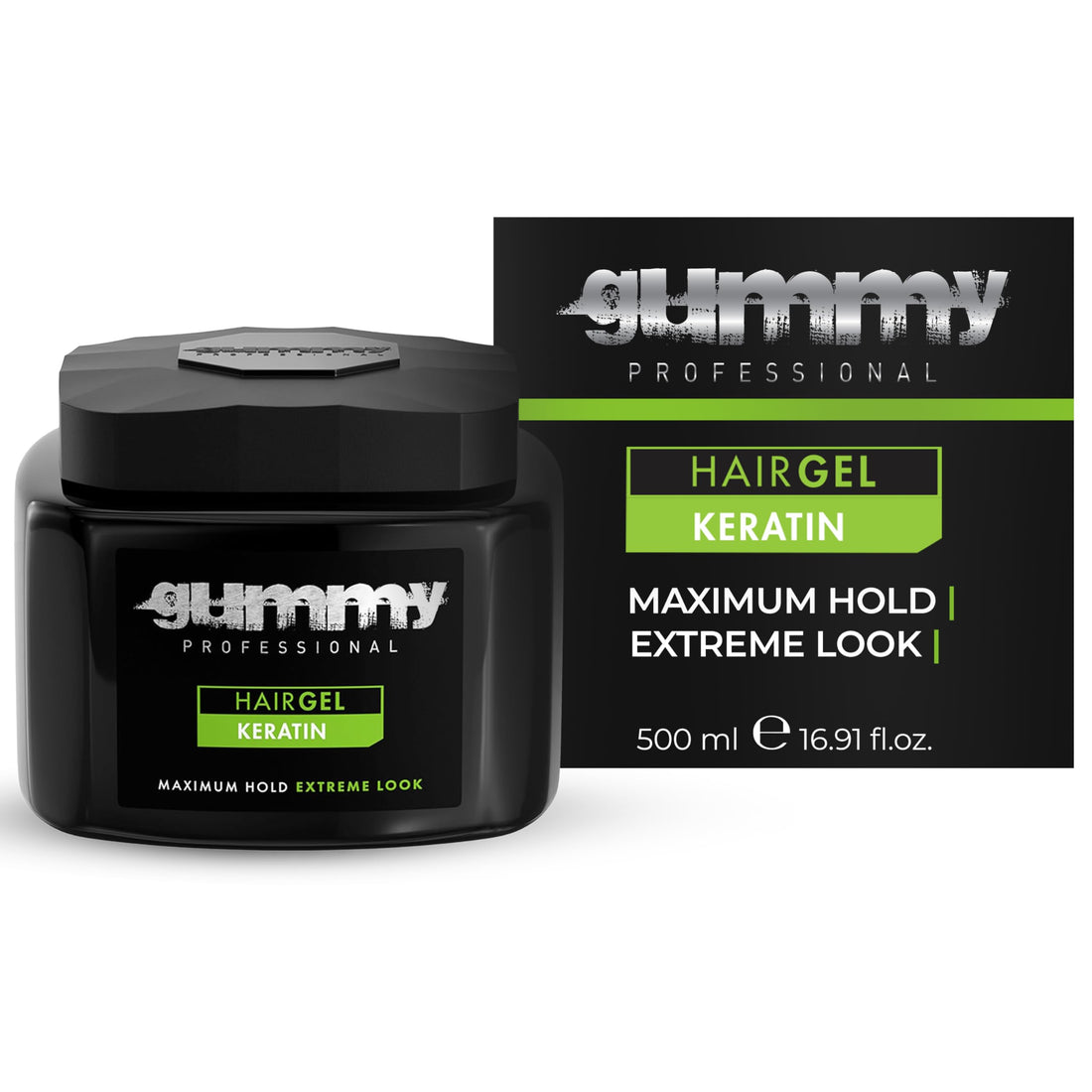 Gummy Fonex Hair Gel - Keratin Maximum & Extreme Look 16.7oz