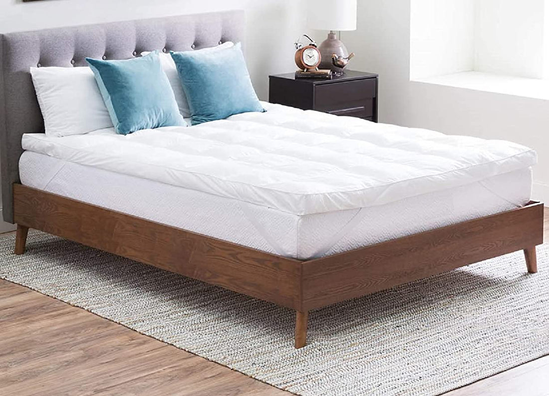 Infinity Hollow Fiber Mattress Topper, 200 cm x 100 cm x 7 cm Size, White