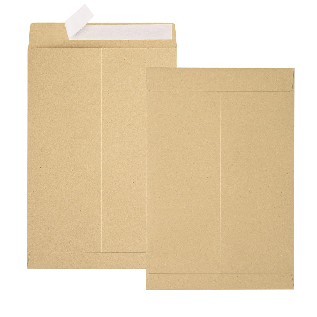18 Pcs 9x12 Brown Kraft Self Seal Security Envelopes, Manilla, Printable, Gummed Closure For Mailing, Storage And Organizing