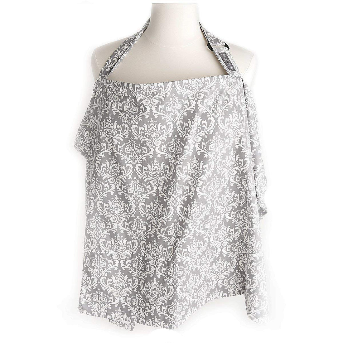 Moro Moro 3 Baby Nursing Cover For Breastfeeding With Sewn-In Burp Cloth & Matching Pouch, Damask