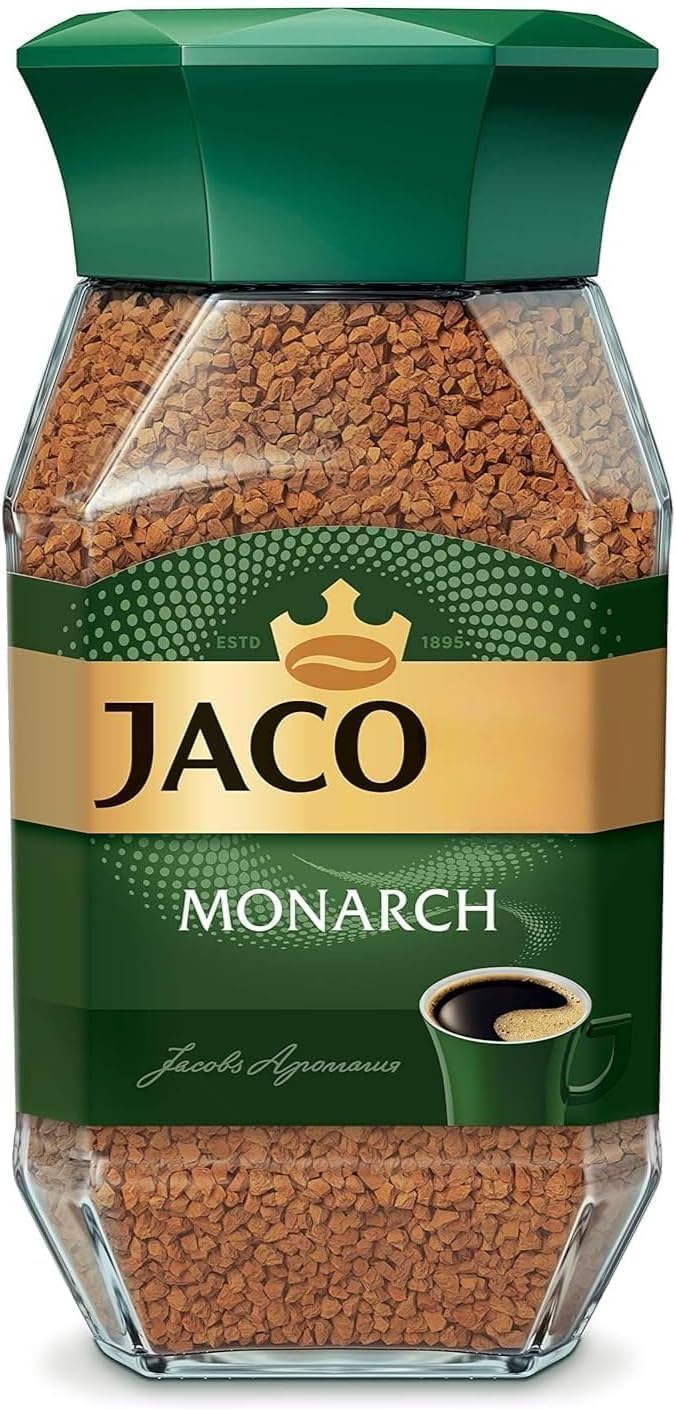 Jacob Monarch 100% Freeze Dried Instant Gruond Coffee 100gm Bottle (Imported)