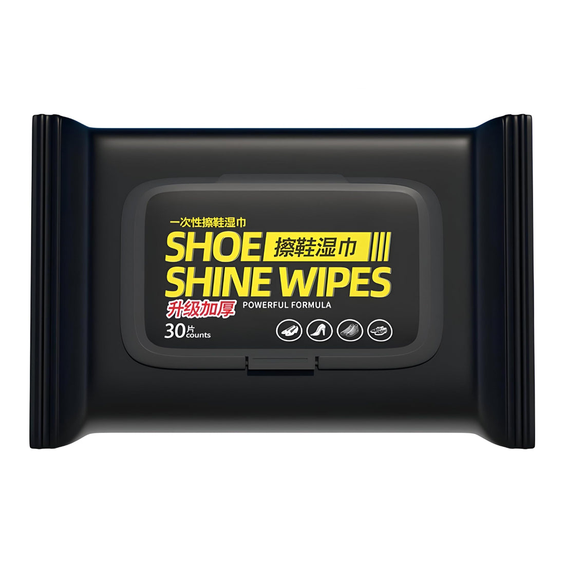 Dirt Removal Wipes - Efficient wet wipes designed to clean shoes, bags, and wallets deeply, removing dirt, dust, and mud effortlessly. Pack contains 30 handy wipes for use. (1 pcs)