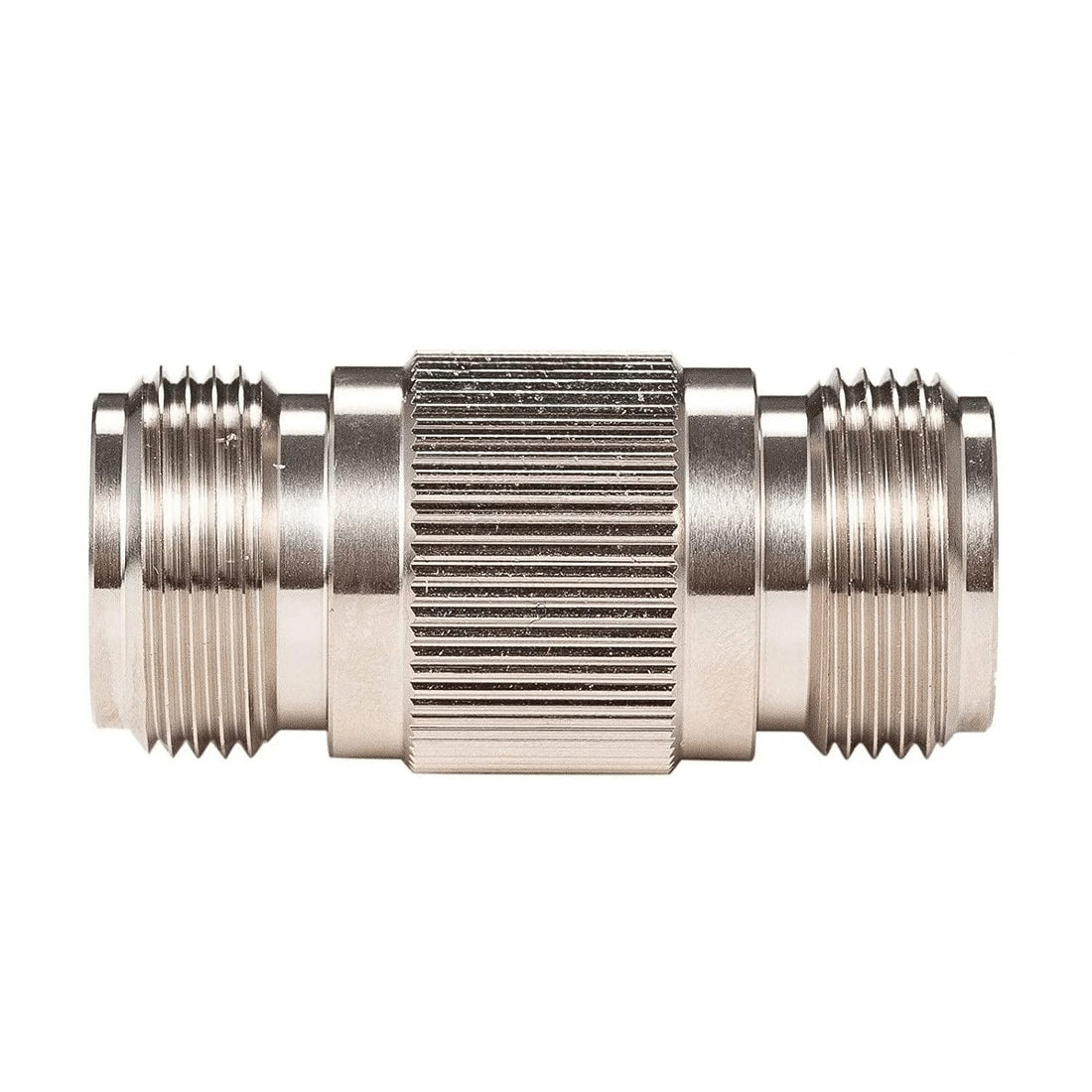 N Female to N Female RF Coaxial Adapter Straight Copper Nickel Plated Connector (1)
