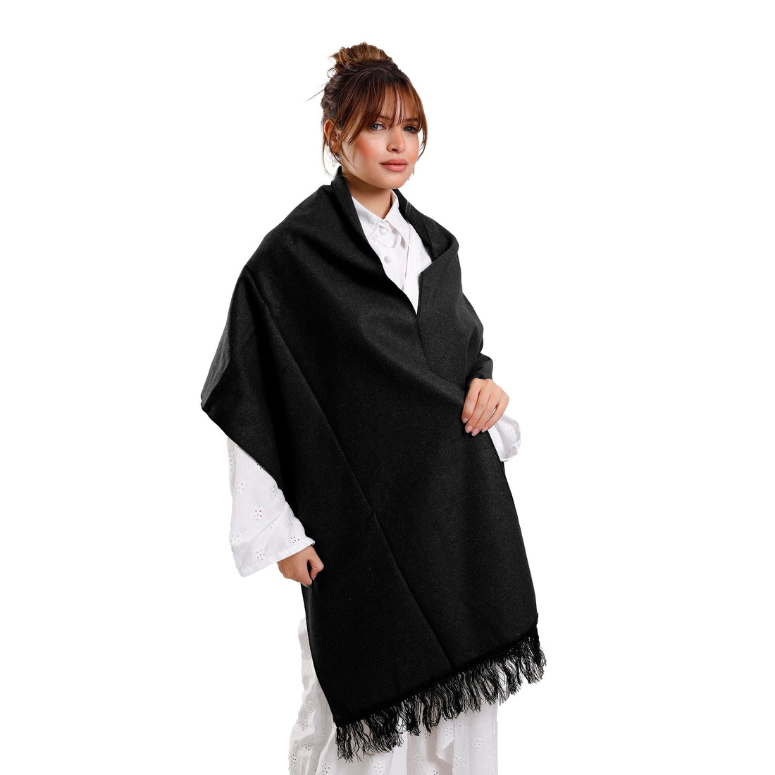 Unisex Solid Wool Shawl Warm Gogh Material Winter