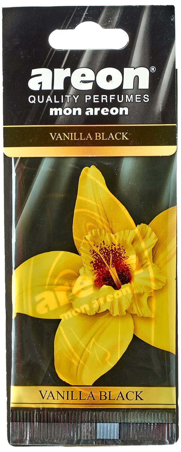 mon areon card freshener - vanilla black- for car
