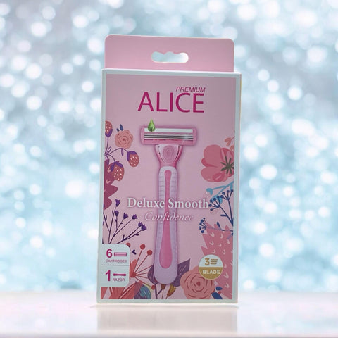 Alice Deluxe Smooth 3 Blade 6 Cartridges 1Razor