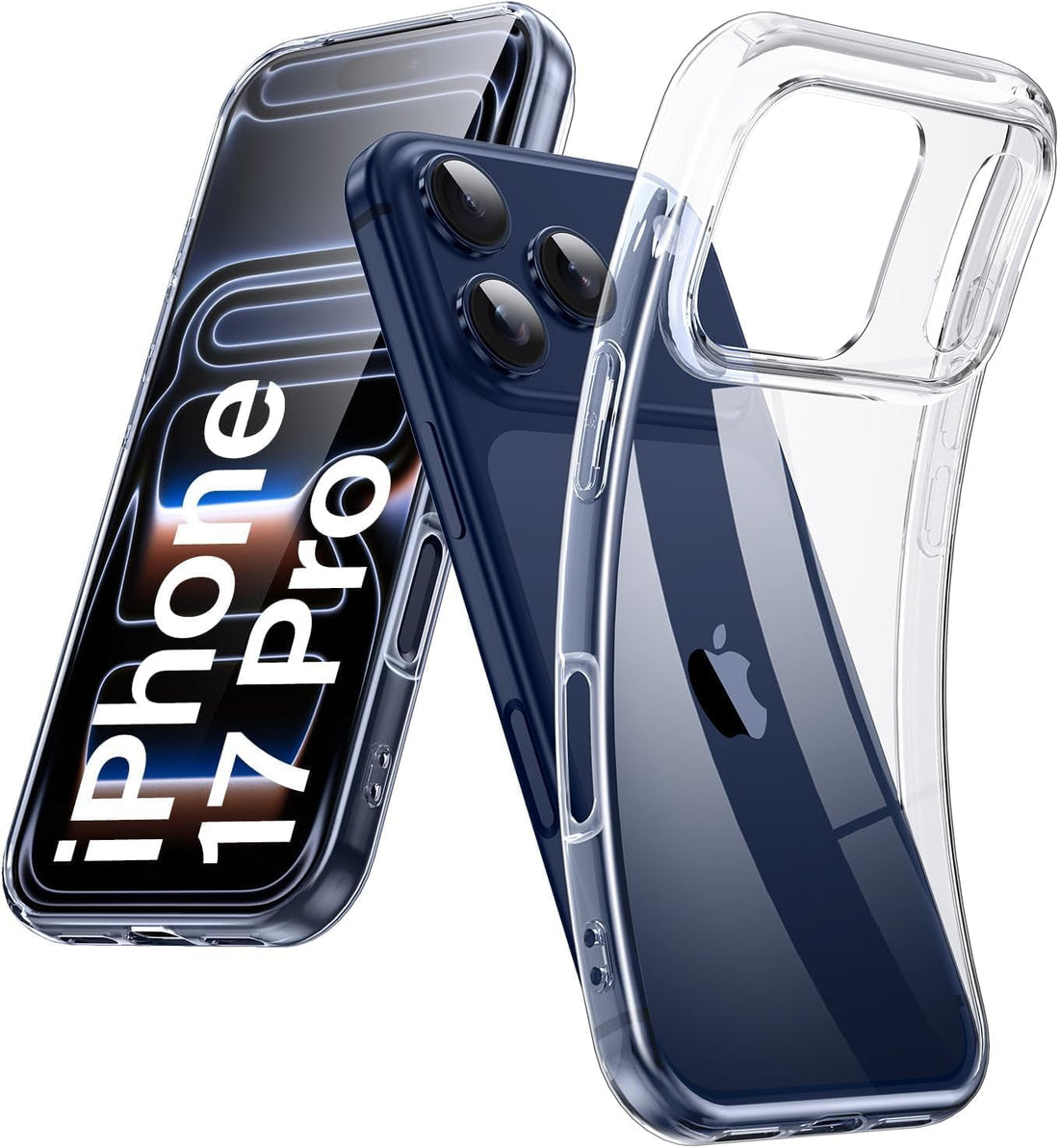 Next Store Clear Case Compatible with iPhone 17 Series, Anti-Yellow Shockproof Cover, Slim Back Cover with Raised Edges for Camera and Screen Protection.(iPhone 17 Pro)