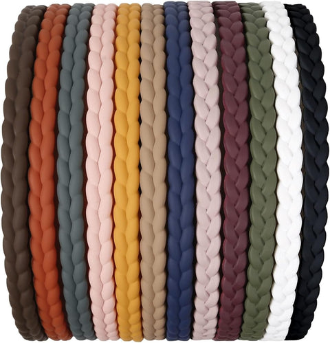 10 Pcs Hair Ties Foldable Headbands No Pressure Comfortable Headband, French Hair Accessories for Women,Headbands for Girls Multicolor