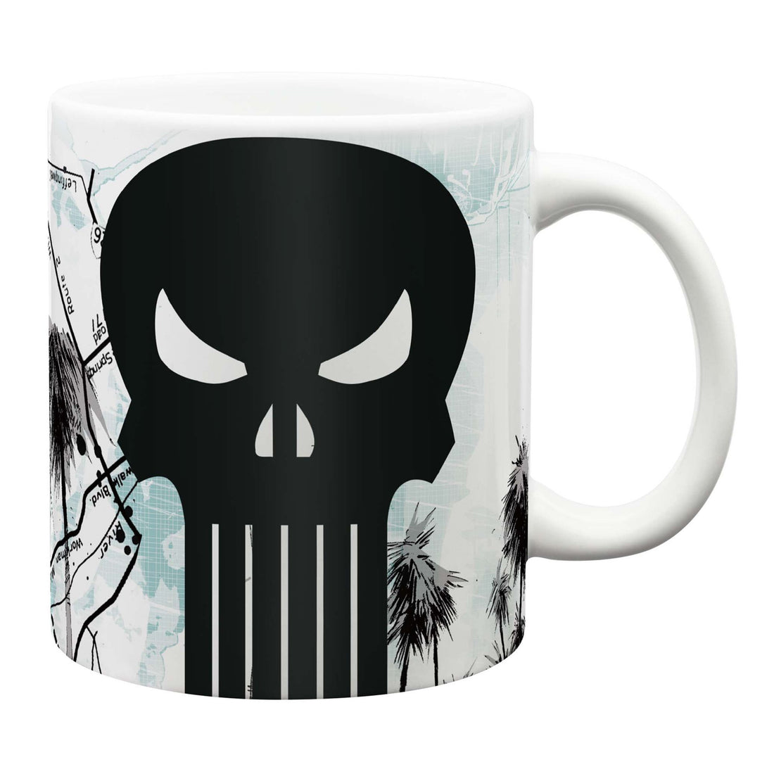 Zak Designs MKPB-8721 Jumbo Ceramic Mug with Punisher Marvel Comics Graphics, 24 oz. Capacity, Multicolor