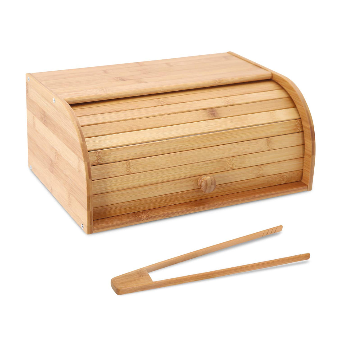 Dollar for Import K KELBEL Bamboo Bread Box Countertop Bread Storage Bread Box Kitchen Food Storage Box