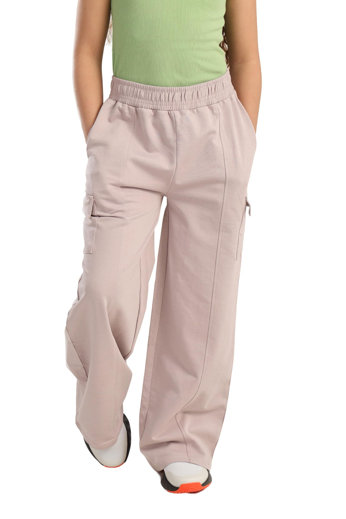 Girls Girly Wide-Leg Cargo Pants Casual Pants