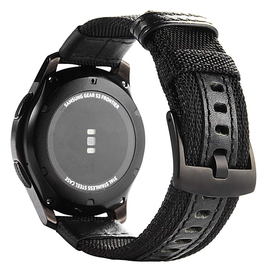 Dl3 Mobilak Nylon Sports Bands with Leather 22MM Strap For Samsung galaxy watch 3 45mm /galaxy 46mm/Gear S3/Huawei GT3 46MM/GT2E/GT 46mm/GT2 Pro/GT2 46MM/ Magic Watch2 46mm/Amazfit GTR 2/3/4