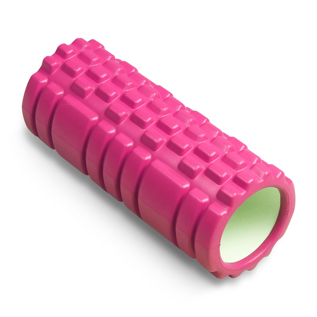 Foam Cylinder Roller Foam Roller Massager for Muscle Massage and Yoga PVC Indigo 33 x 14 cm (Pink)
