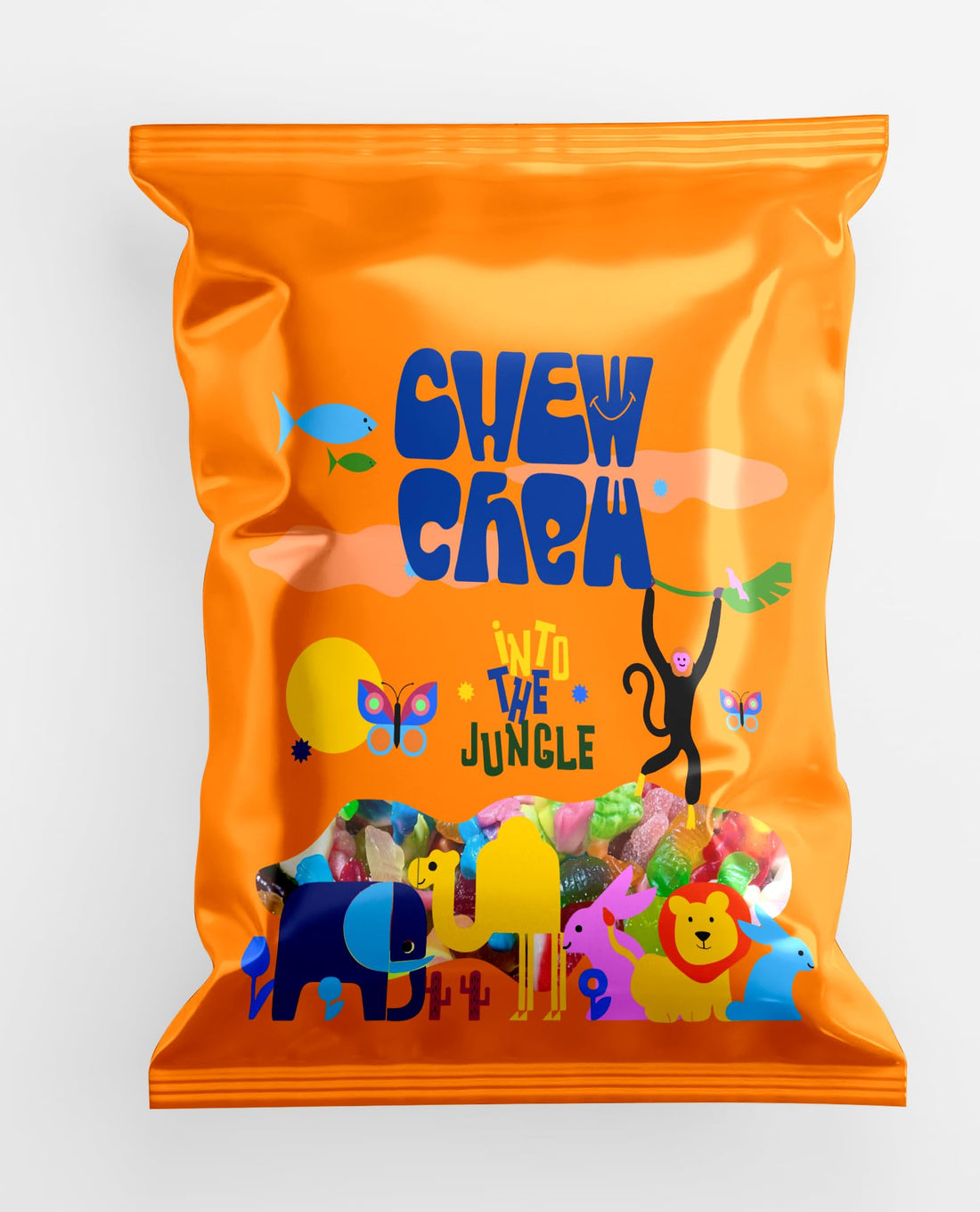 Chew Chew 40grams Gummies Jelly Candy Fruits Jungle Animals