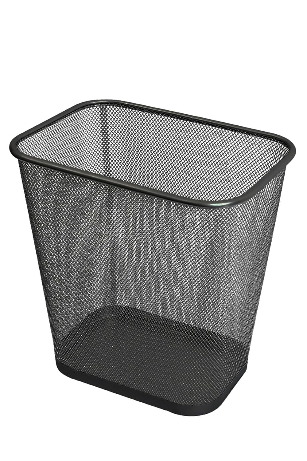Mesh Wastebasket Trash Can for Home and Office Workspace, Metal Office Trash Can Rectangular-Shaped 30 * 22cm (1pc)