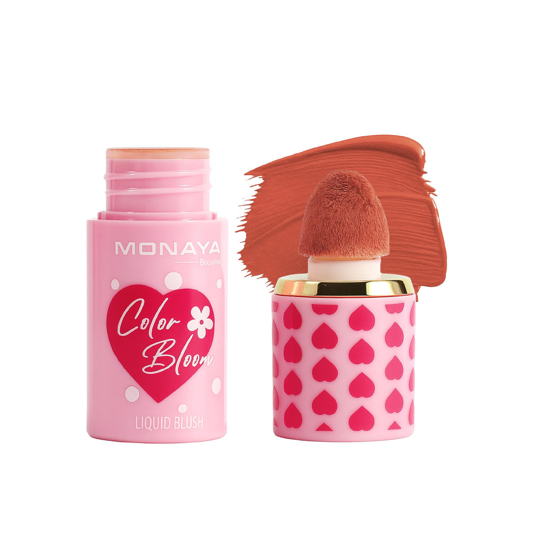 Monaya S004 Color Bloom Liquid Blush Makeup for Cheeks Matte Finish (S202#)