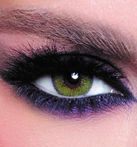Bella Glow Colored Lenses - Lime Green - 3 Months