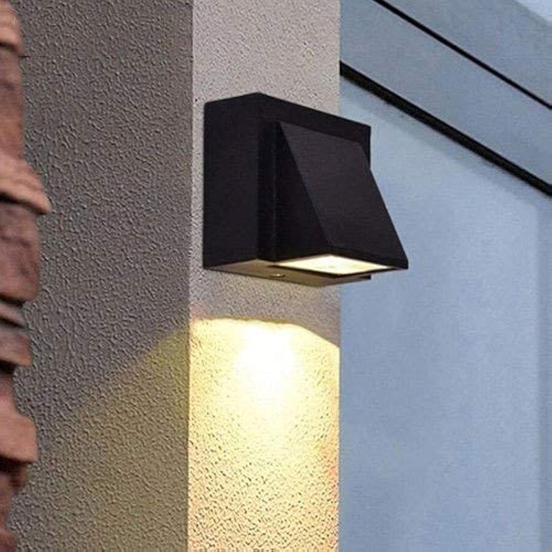 5 Watts Up or Down Indoor/Outdoor LED Wall Light Waterproof (IP65), Aluminum Die Casting Black Body Wall Mounted Light (Warm White)