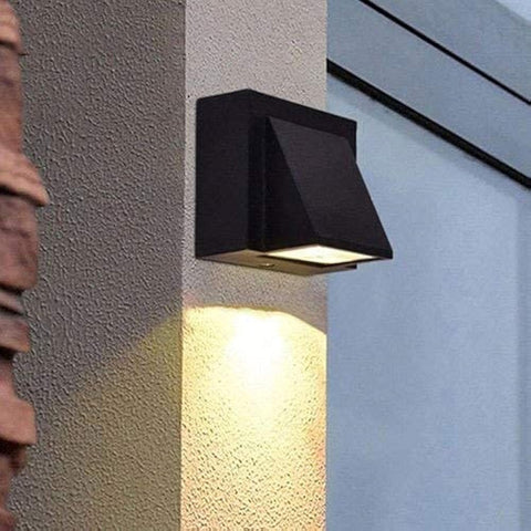 5 Watts Up or Down Indoor/Outdoor LED Wall Light Waterproof (IP65), Aluminum Die Casting Black Body Wall Mounted Light (Warm White)