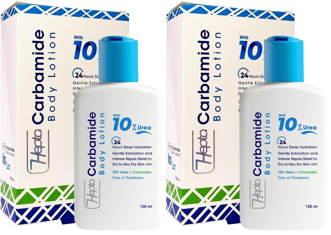Hepta Carbamide Body Lotion 120 ml (Pack of 2)