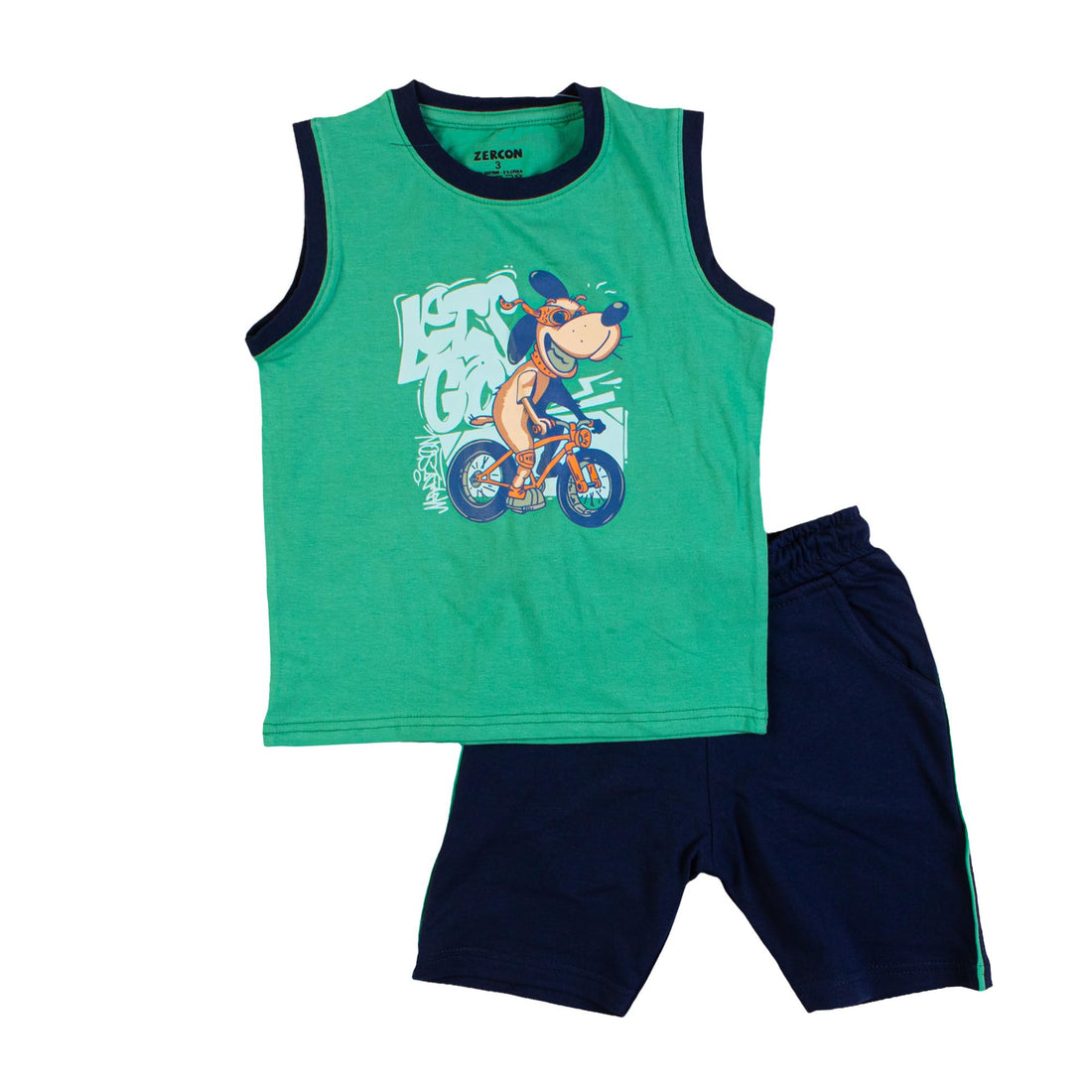 Zercon Summer Pajama Set for Boys 7283_2-5 years