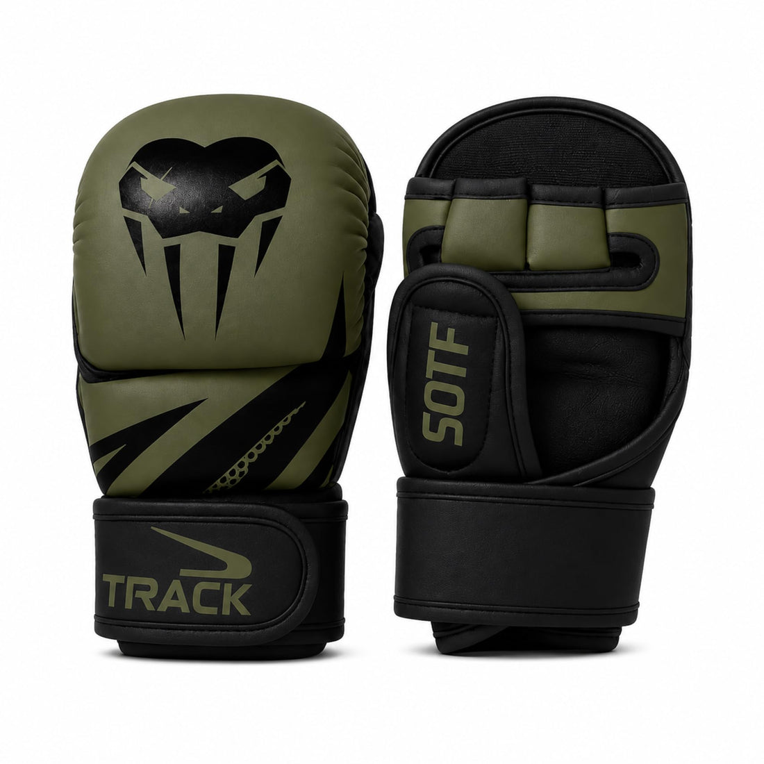Track MMA Training Gloves with Wrist Support, High Density Padding & Breathable Palm Design for Kickboxing, Sparring, Boxing & Fitness Workouts