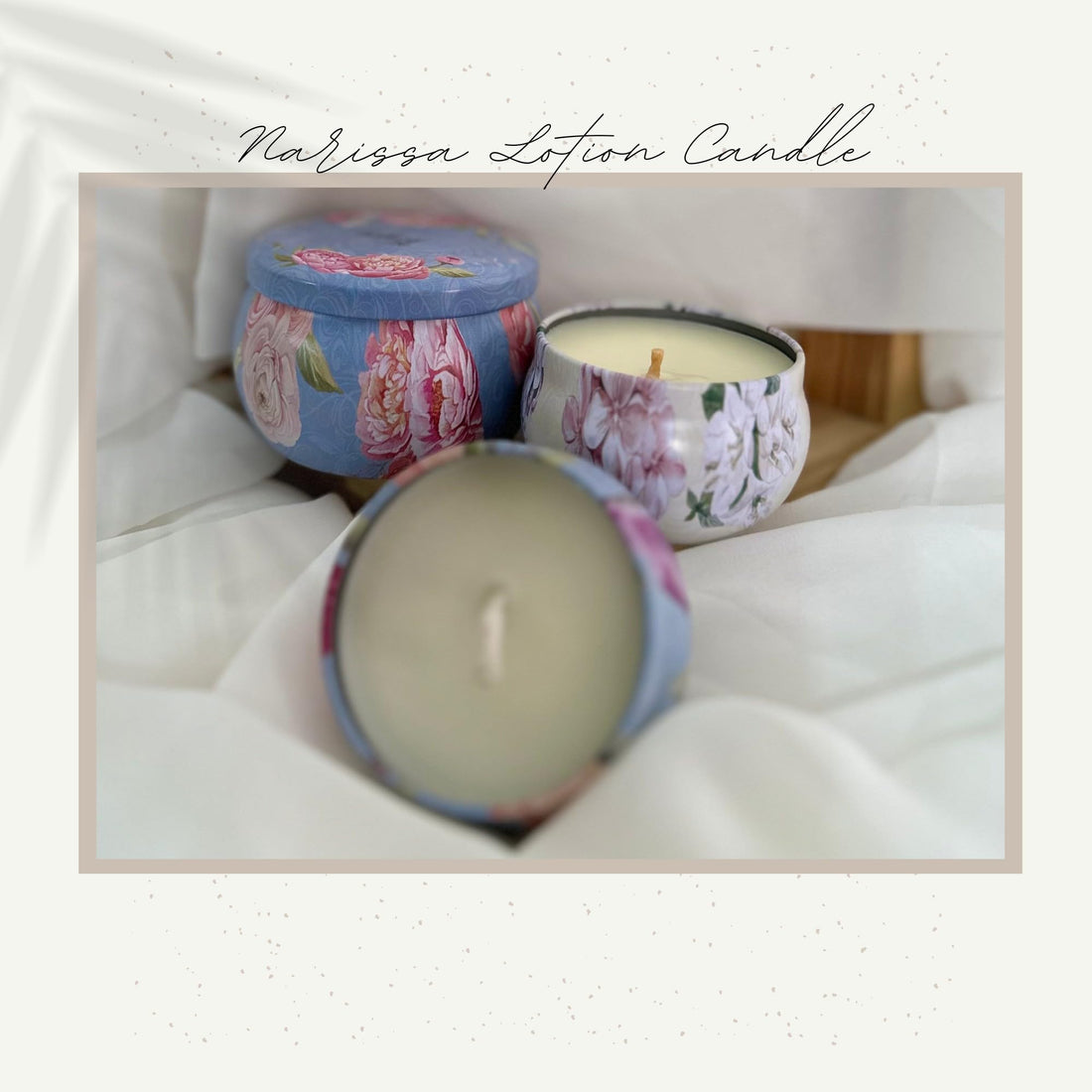 Narissa Luxury Scented Lotion Candle - Soy Wax, Cocoa Butter, Shea Butter, Lavender Oil, Essential Oil, Mandela Mineral 120ml, Smokeless and Body Moisturizer (Musk)