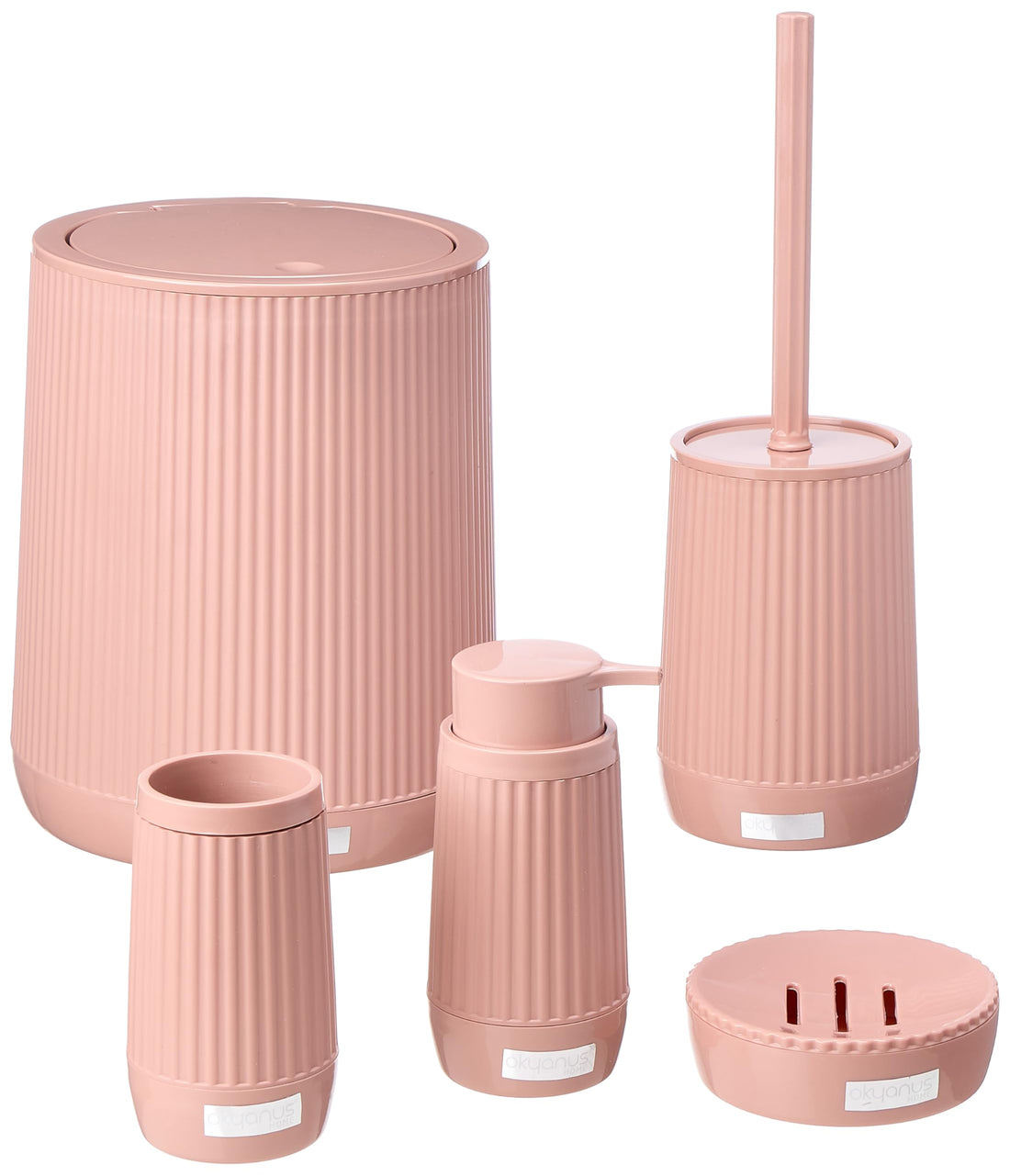 Okyanus 5-Piece Bathroom Set Nida Rose, 36GCL-OKY-385-P