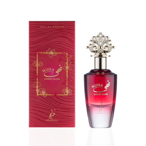 Nuha Cherry Blush 85ml Eau de Parfum Spray for Women – A Bold and Luxurious Long-Lasting Fragrance with Sweet Cherry Rich Rum Velvety Jasmine Romantic Rose Creamy Vanilla and Warm Sandalwood