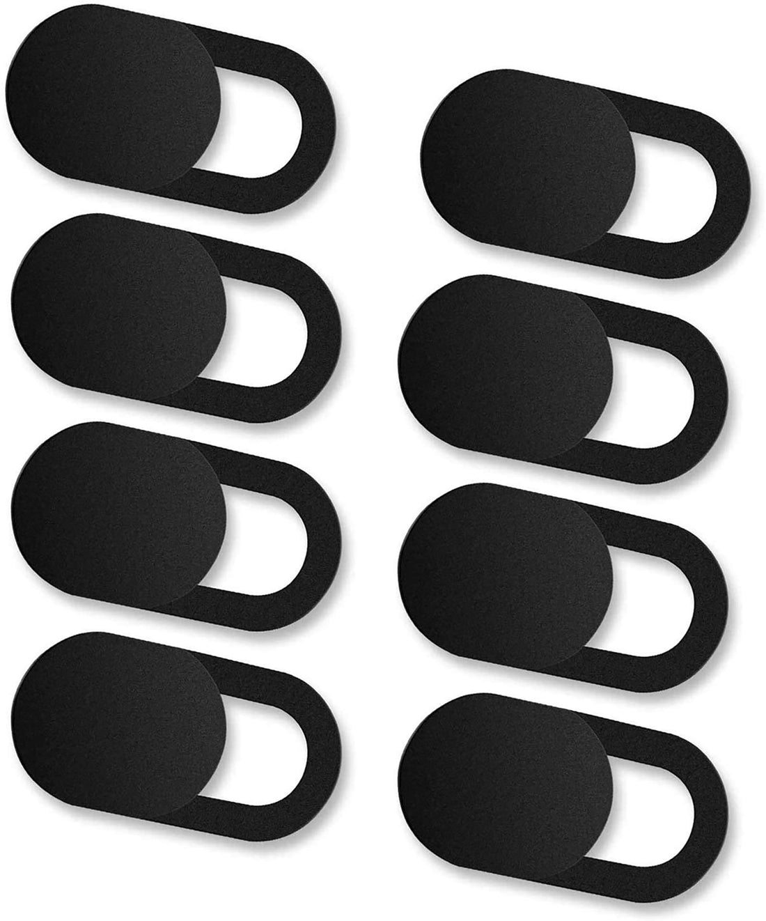 ivoler [8 Pack] Webcam Cover Slider for Privacy, 0.027in Ultra Thin Design Web Camera Cover Slide for Laptop, Desktop, PC, Tablet, Smartphone and More - (Black)