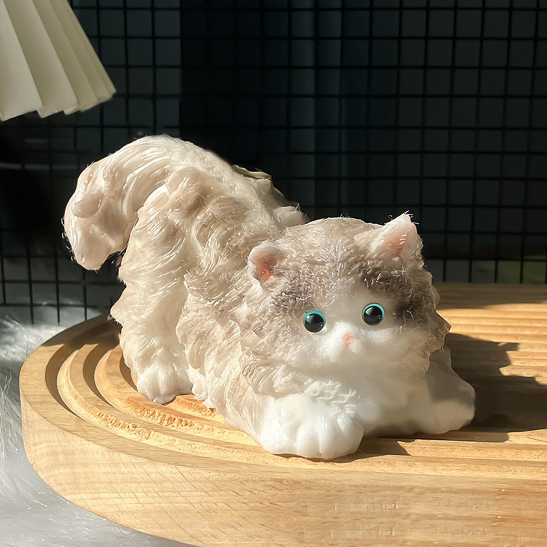 Taba Squishies Cats Squeeze Toys, Soft Stress Relief Fidget Cat Toy for Adults & Kids, Perfect Desk Pets, Cute Kawaii Cats Lover Pet Toy, Fun Anxiety Relief Toys Gift (Brown Ragdoll Cat)