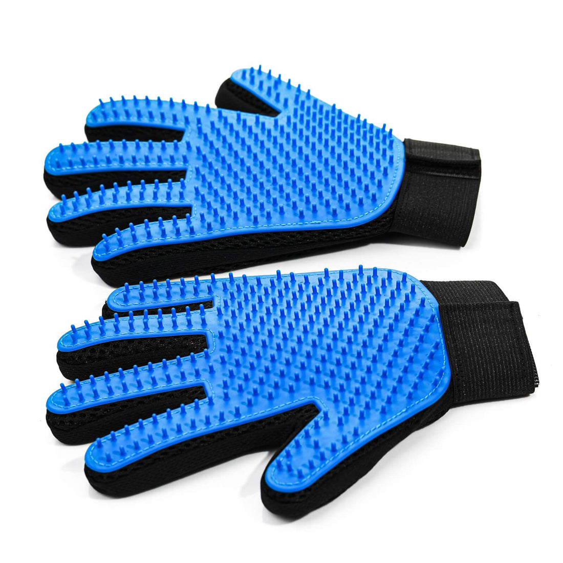 SUPERBEAR Pet Grooming Gloves for Dog Cat Gentle Deshedding Brush Glove Efficient Pet Hair Remover Glove for Dogs Cats with Long or Short Fur Massage Mitt with 259 Silicone Tips 1Pair