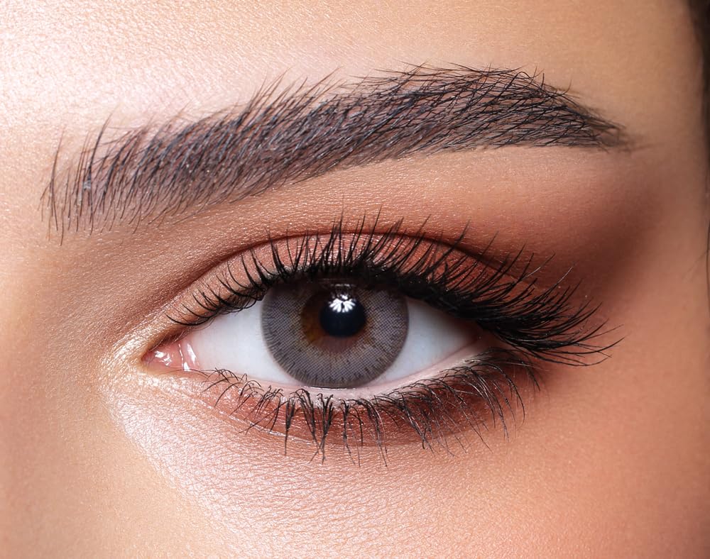 Bella Elite Colored Lenses - 3 Months, Grey Beige - Power -2.00