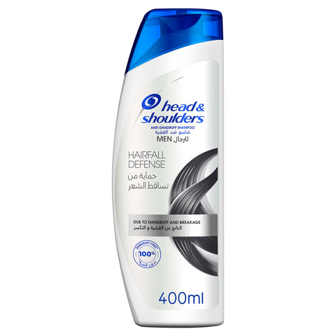 Head & Shoulders Hairfall Defense Anti-Dandruff Shampoo For Men 400ml