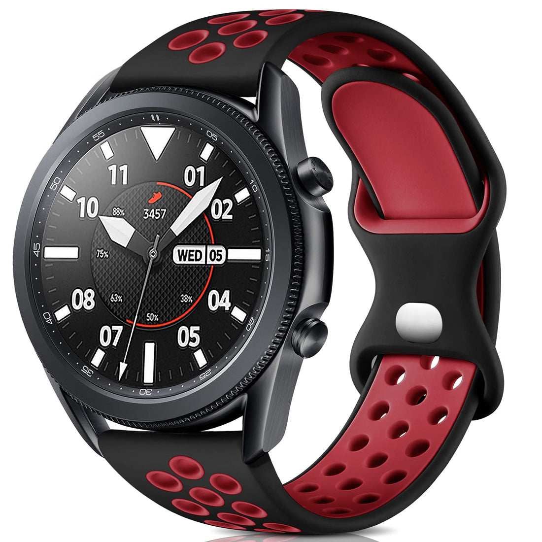 Easuny Compatible with Samsung Galaxy Watch 3 45mm Band/Galaxy Watch 46mm/Gear S3 Frontier/Classic Watch bands, 22mm Silicone Breathable Quick Release Watch Strap Accessories for Men Women
