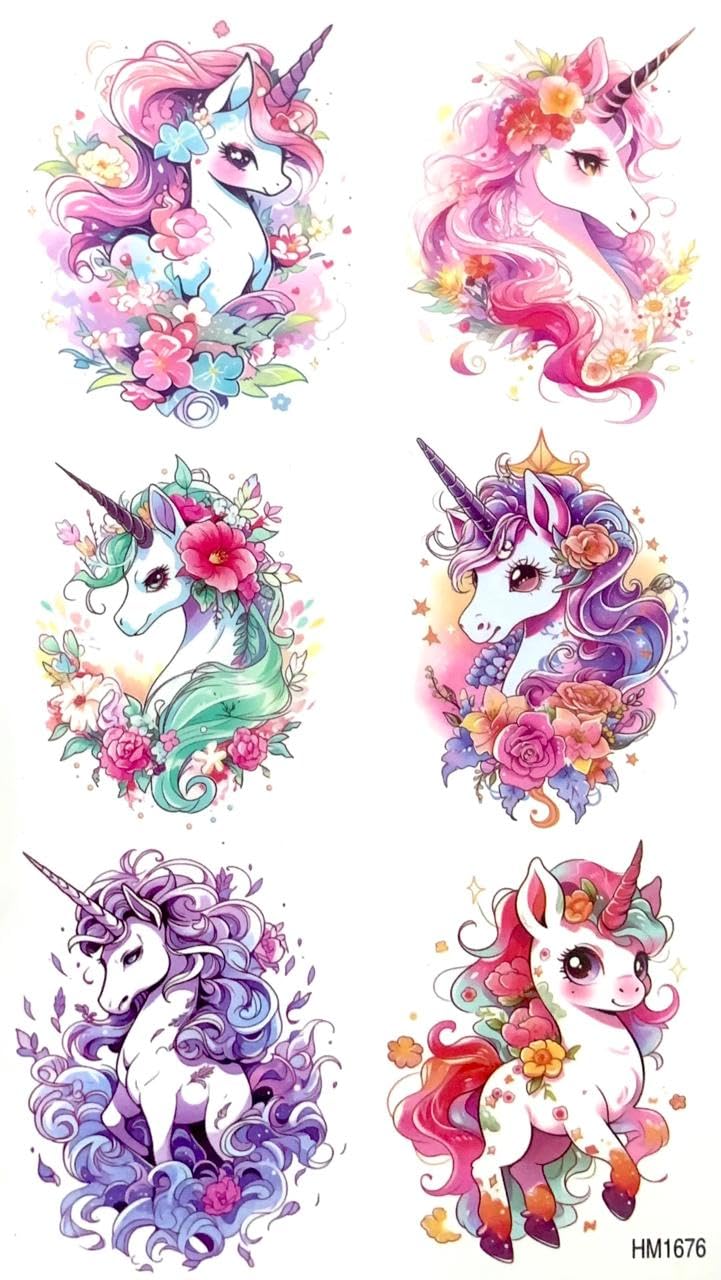 Tattoo Tech, 1 Sheet Medium Semi Permanent Tattoo21*12cm, Adult Art Design Temporary Tattoos, Lasts 1-2 Weeks, Waterproof, Realistic Look, No Adhesive, No Reflection-BLUE (HM-1676)