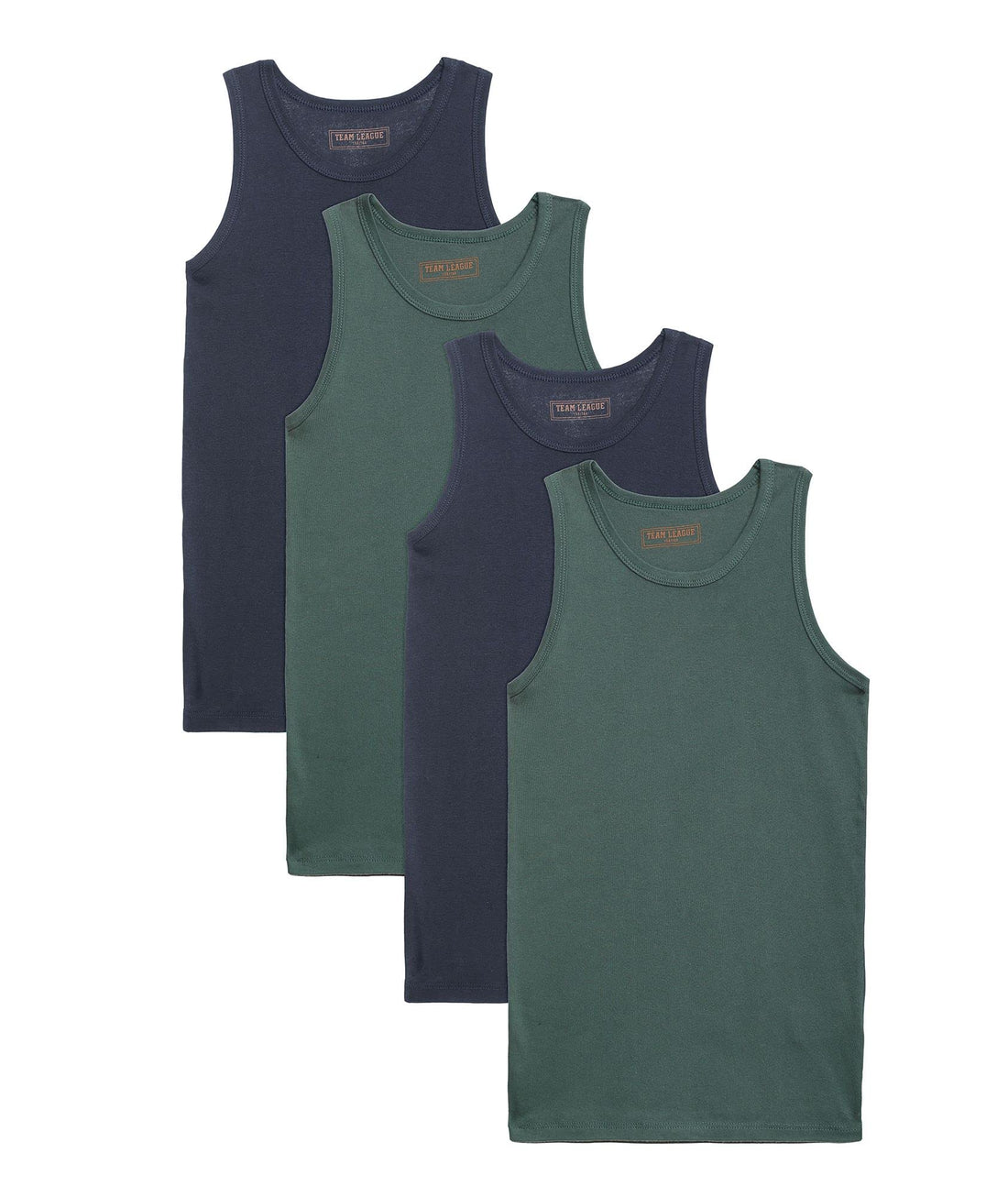 Cleocotton Boys ORGANIC COTTON Tank Top Undershirt (pack of 4)