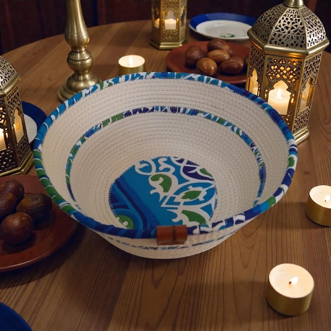 Ramadan Bread Basket,(10×27×10),from woven it